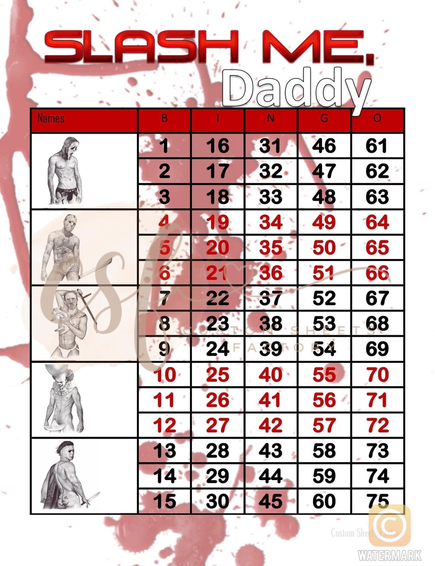 Slash me Daddy - 5 Block - 75 Ball