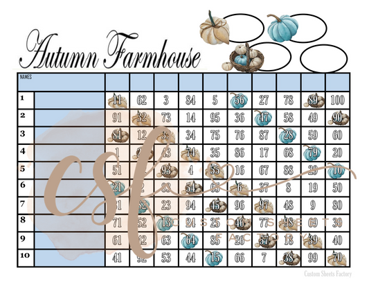 Autumn Farmhouse - 10 Line- 100 Ball