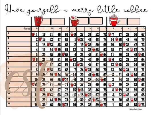 Have Yourself a Merry Little Coffee - 15 Line - 3 x 75 ball