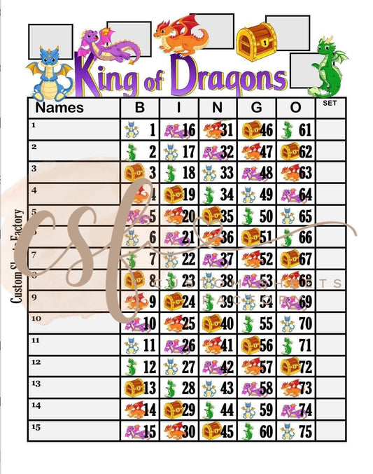 King of Dragons - 15 Line - 75 Ball