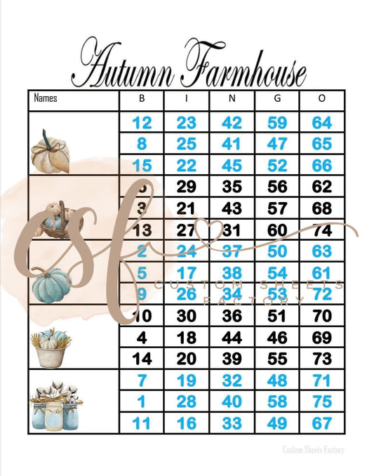 Autumn Farmhouse - 5 Block - 75 Ball