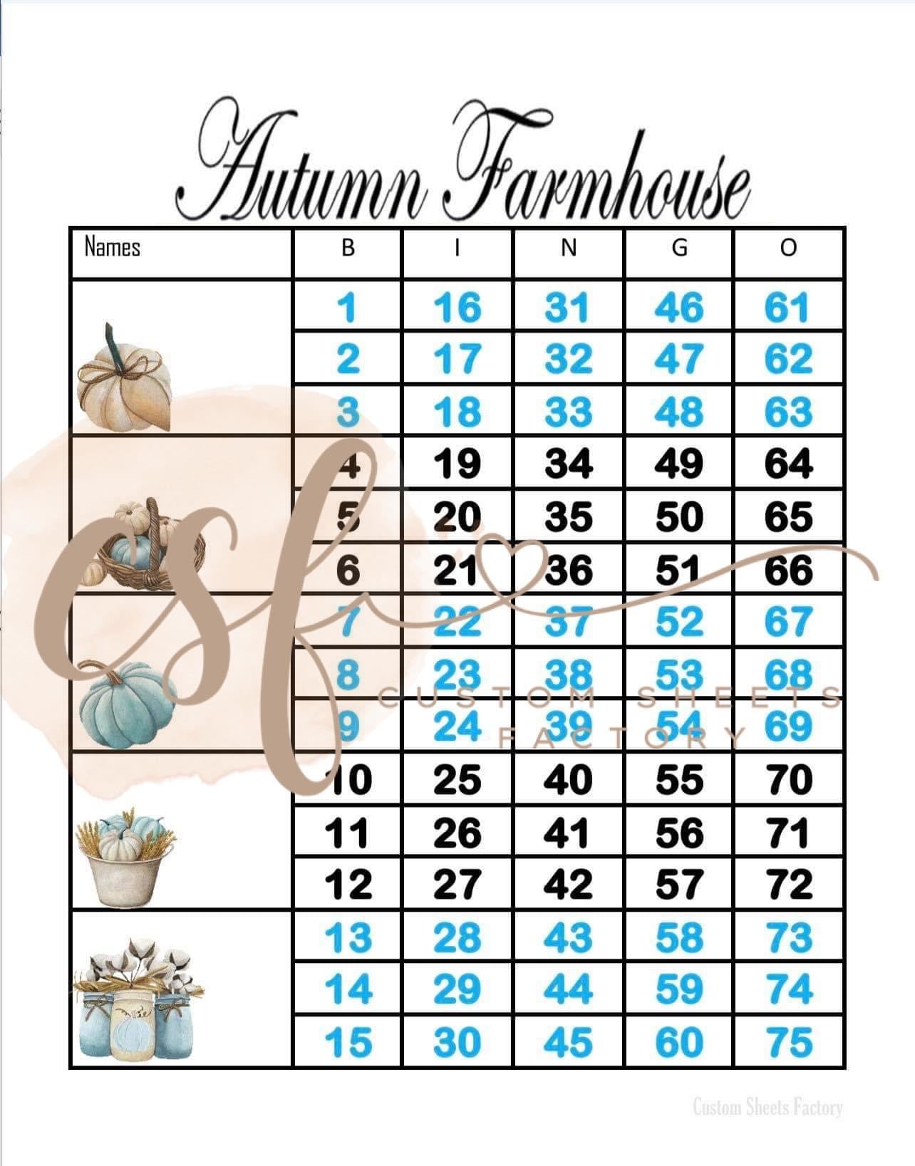 Autumn Farmhouse - 5 Block - 75 Ball