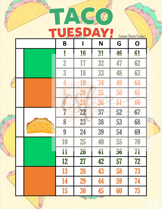 Taco Tuesday - 5 Block - 75 Ball