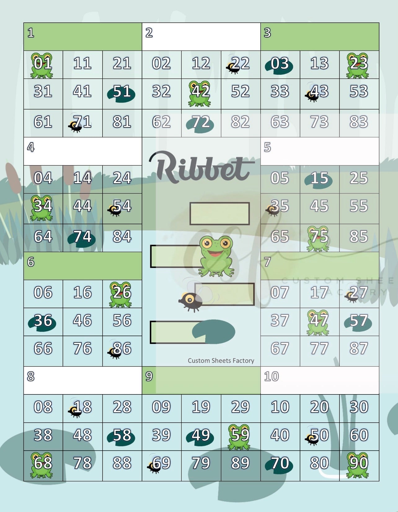 Ribbet - 10 Block - 90 Ball