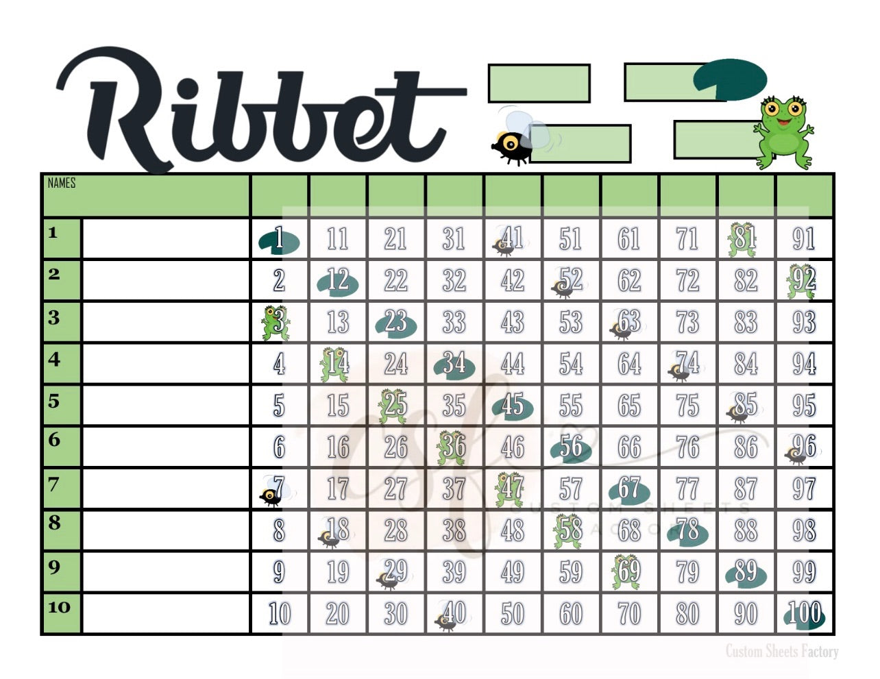 Ribbet - 10 Line - 100 Ball