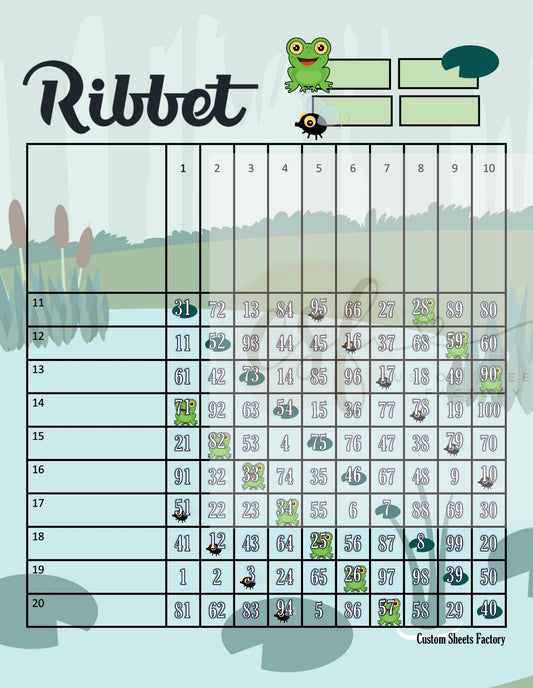 Ribbet - Grid - 20 Line - 100 Ball