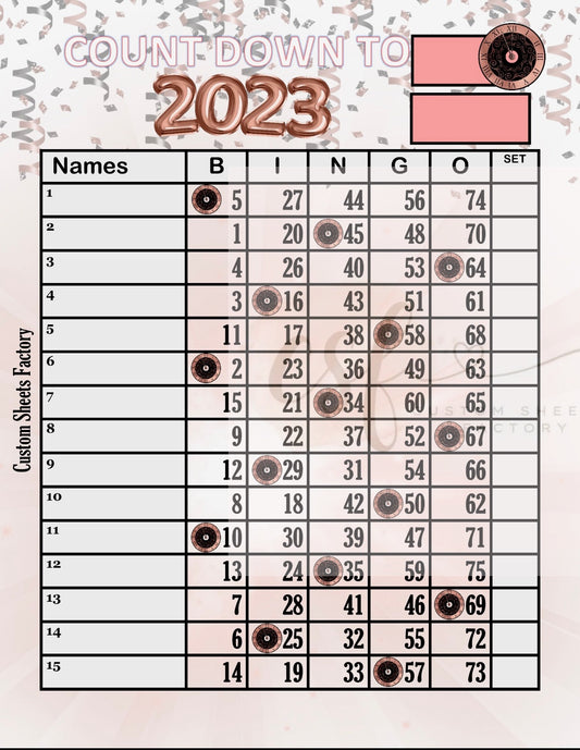 2023 - 15 Line - 75 Ball