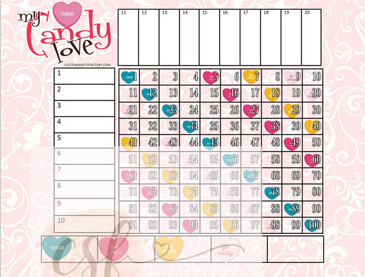 Candy Love - Grid - 100 Ball