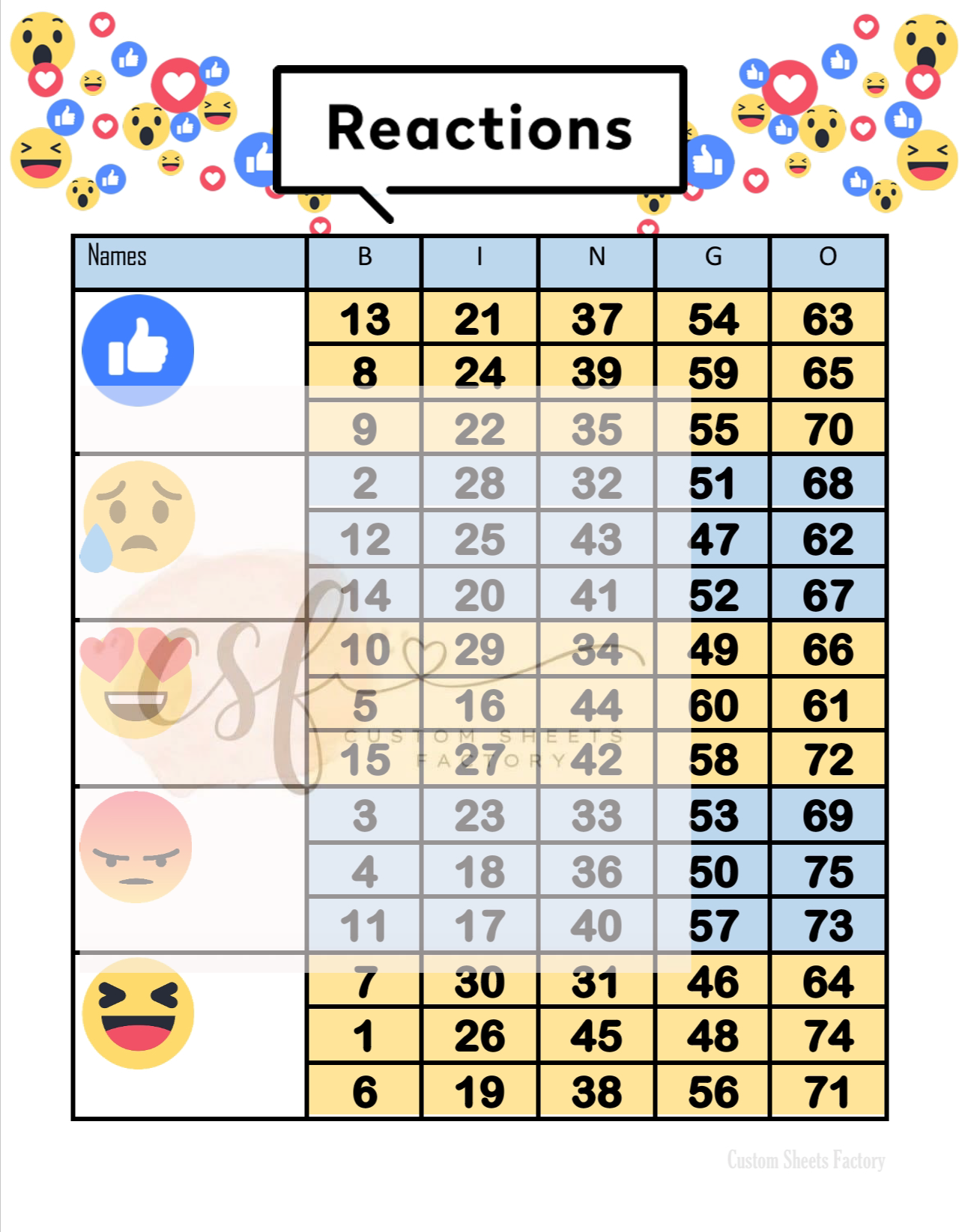 Reactions - Block - 75 Ball