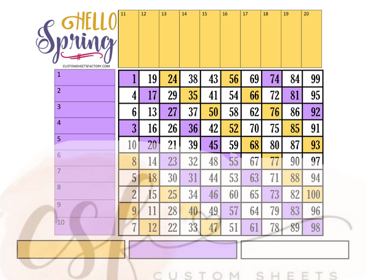 Hello Spring - Grid - 100 Ball